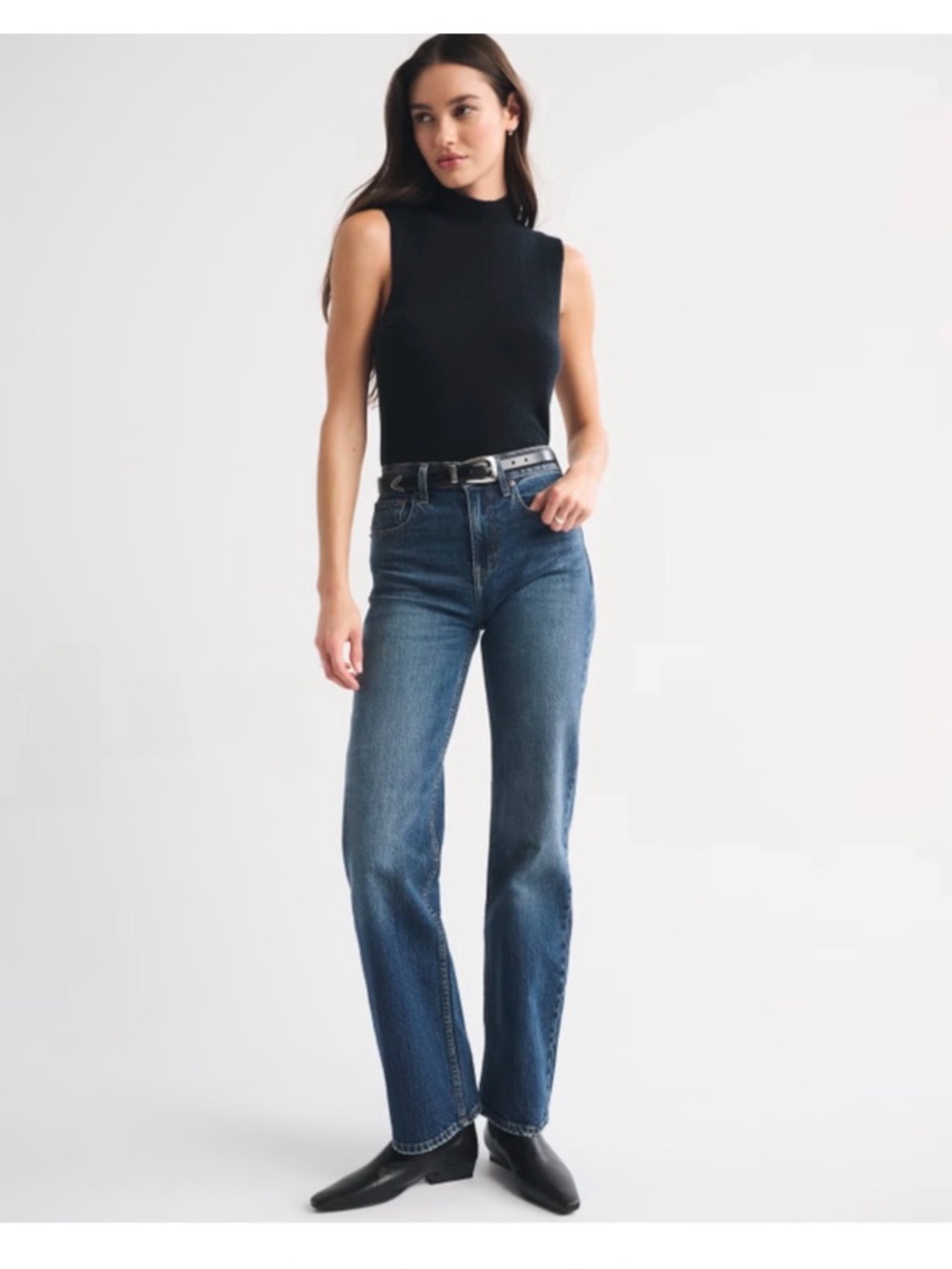 Abercrombie & Fitch relaxed 90s High-Rise straight Jeans